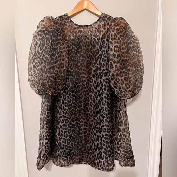 Ganni Dresses & Skirts - GANNI Dress with Puff Sleeves